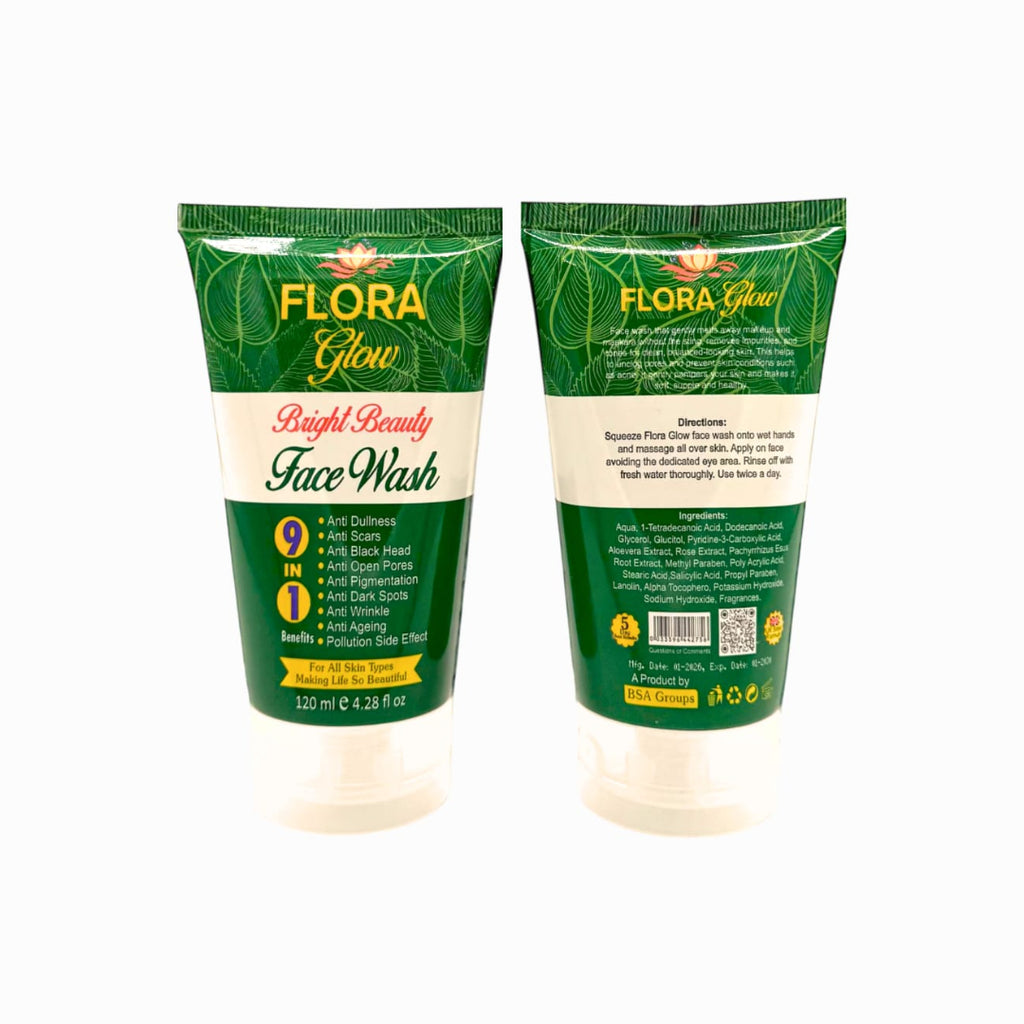 Flora Glow: 9-in-1 Bright Beauty Face Wash